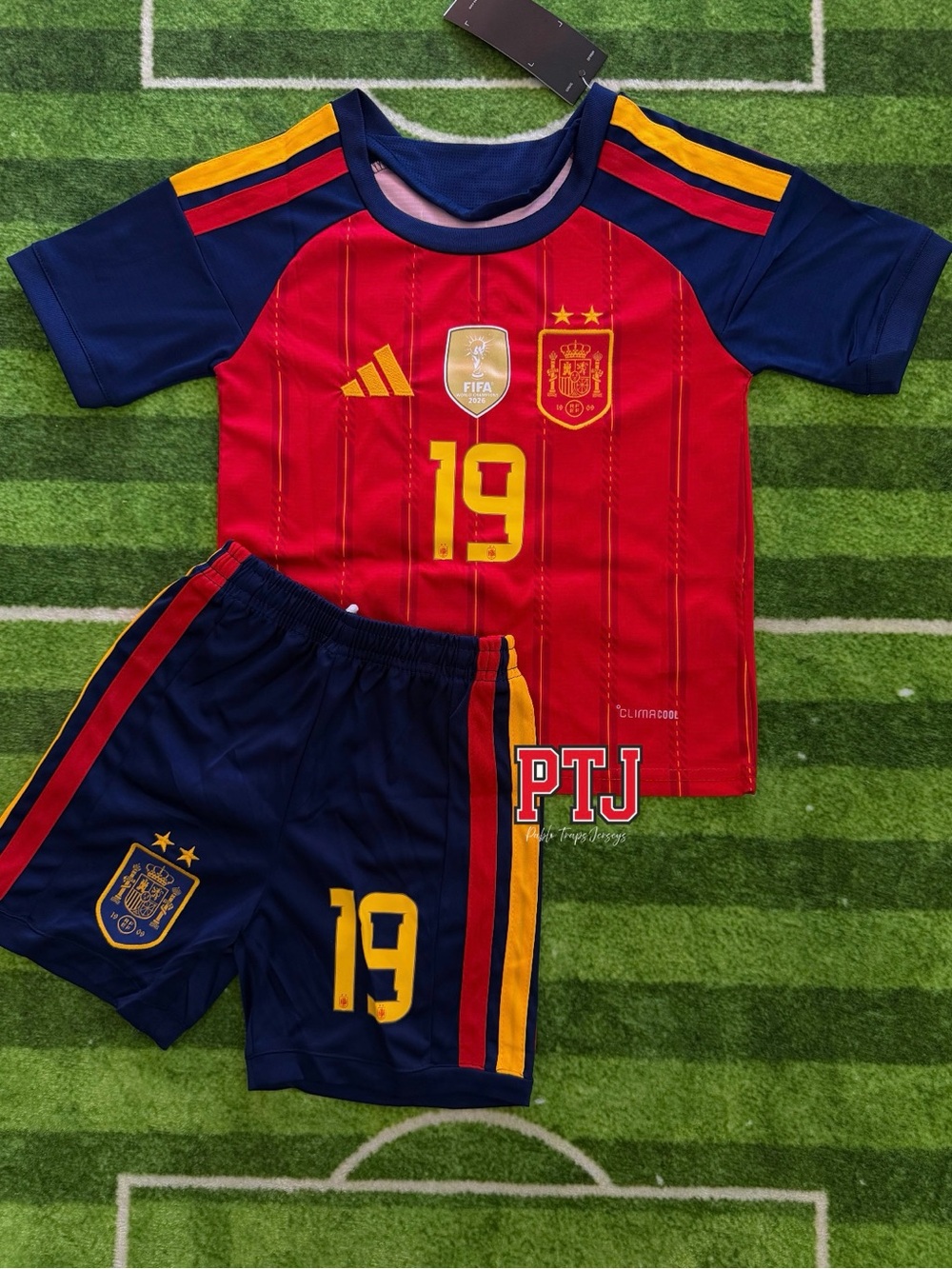 Lamine Yamal Kids 2026 Spain World Champions Jersey Kit